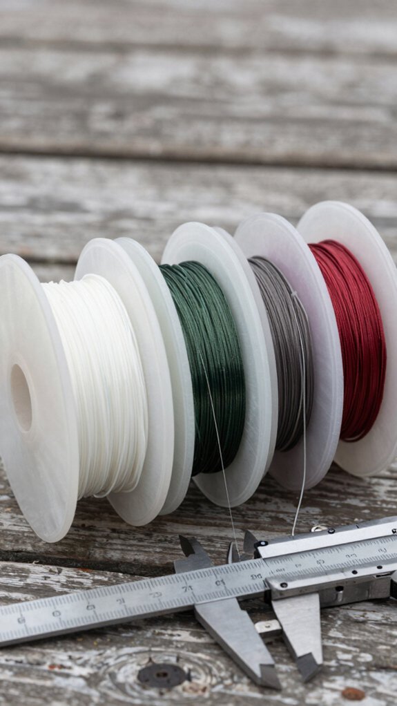 20 lb line diameter comparison