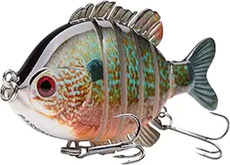 BASSDASH Multi-Jointed Panfish Swimbait 3.5in