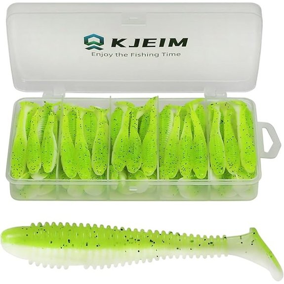 Paddle Tail Swimbaits 50 PCS 3 Inch