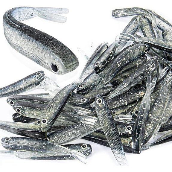 50 PCS Soft Fishing Lure Baits