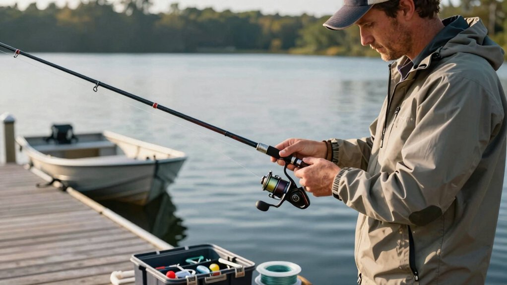 assemble rod reel line