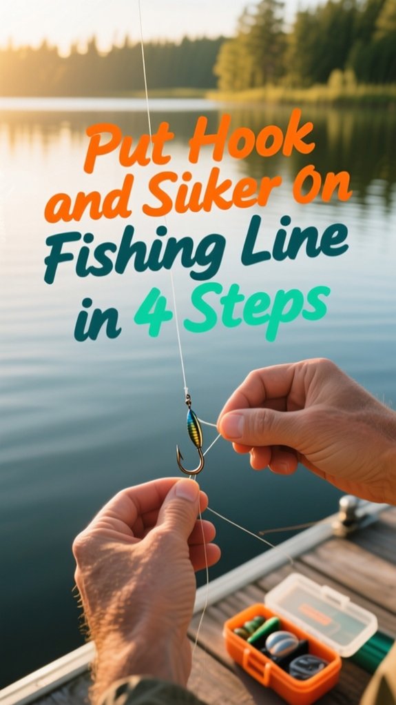 How To Put A Hook And Sinker On A Fishing Line In 4 Steps