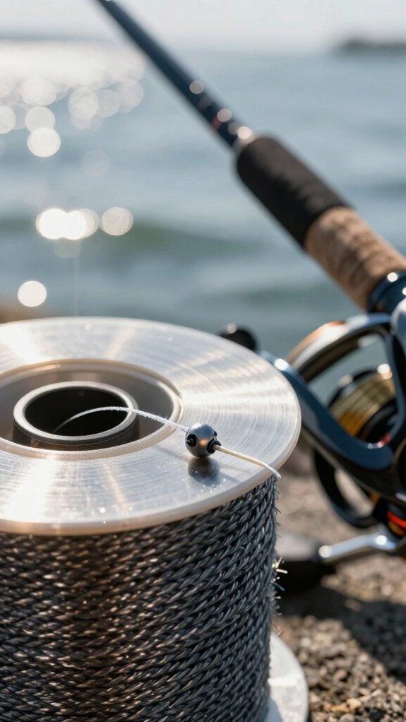 braid backing with mono topshot