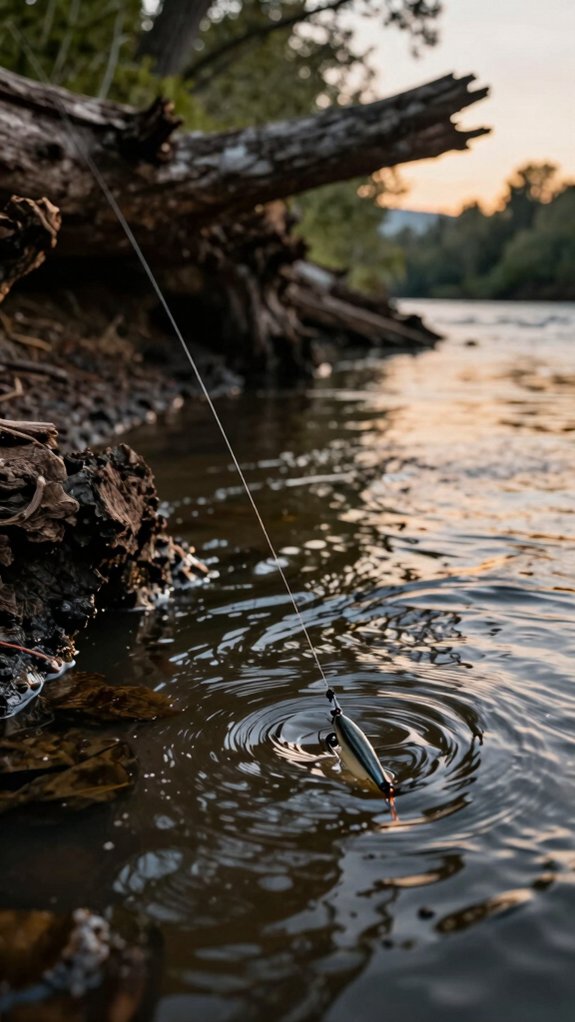 cast near underwater structure