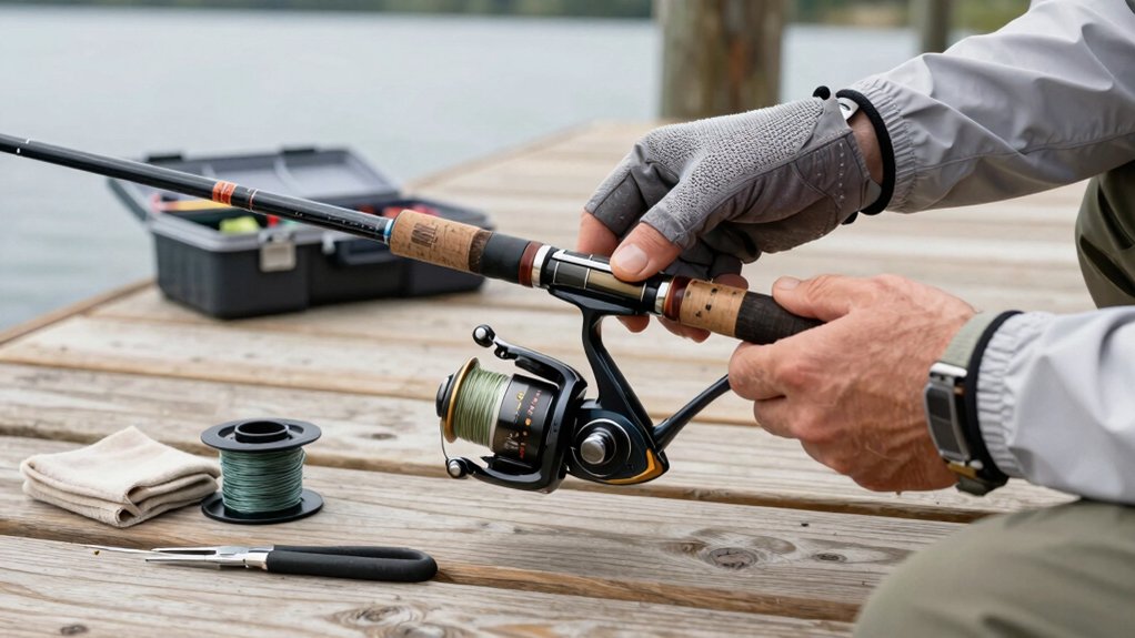 change reel without tangles