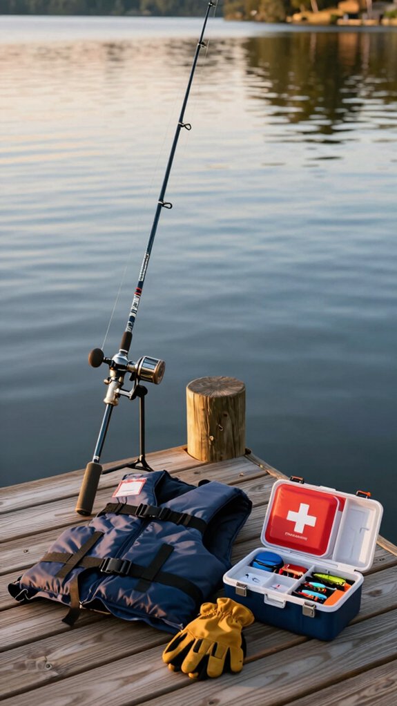 check rod cast secure gear