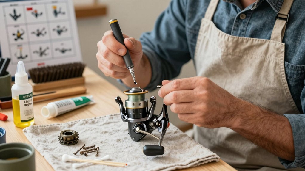 clean lube maintain reel