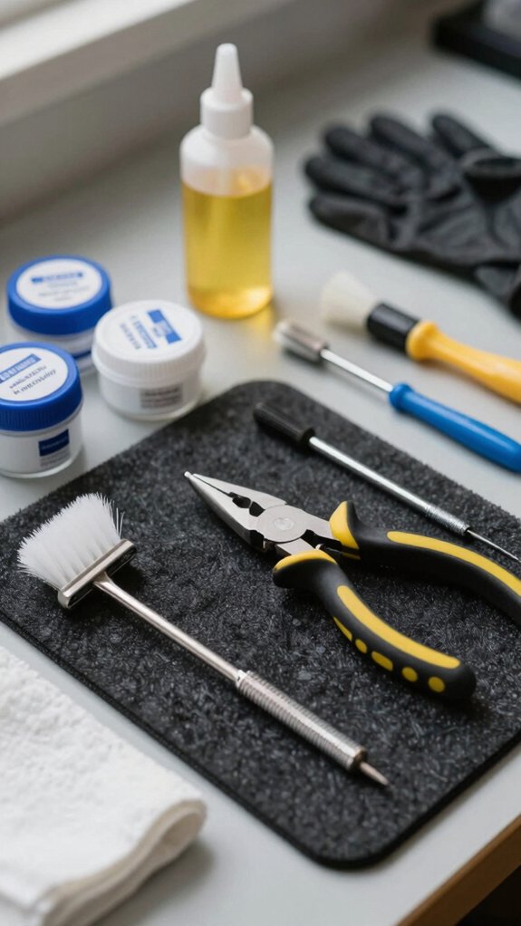 clean organized reel maintenance