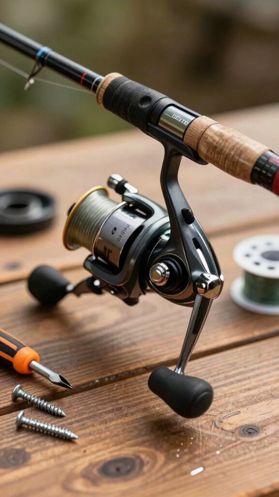 clean seat secure reel spool