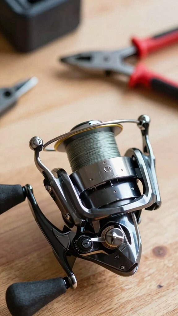 clean underfilled spool prevents tangles