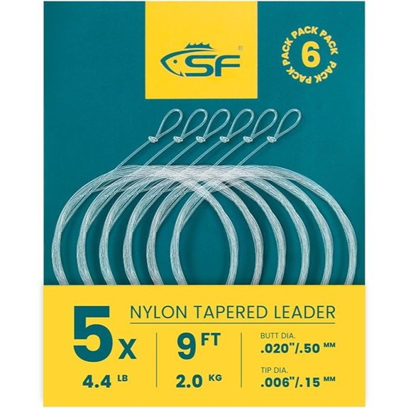 SF Fly Fishing Tapered Leader Nylon Clear (Multiple Sizes)