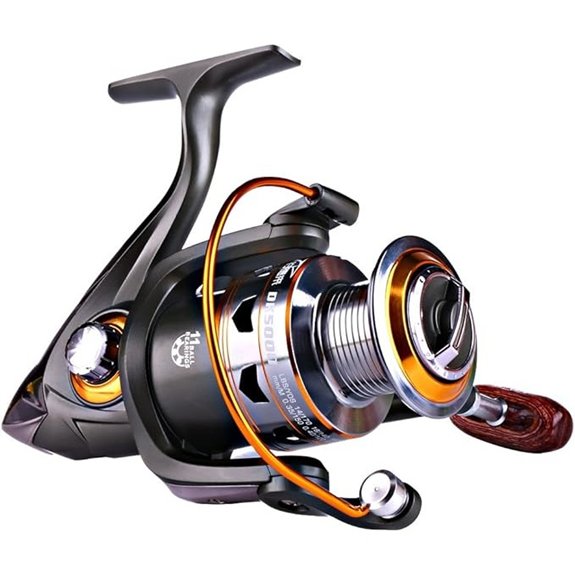 Sougayilang Spinning Fishing Reel with Metal Body