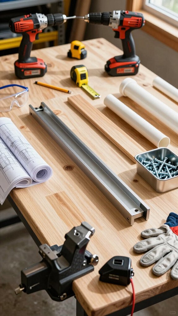 durable pvc anchored rodholder