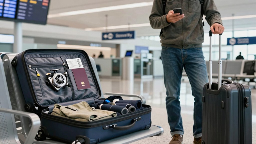 fishing reel travel rules