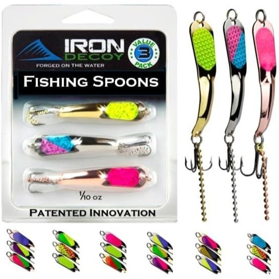 IRON DECOY Spoon Fishing Lures 3-Pack