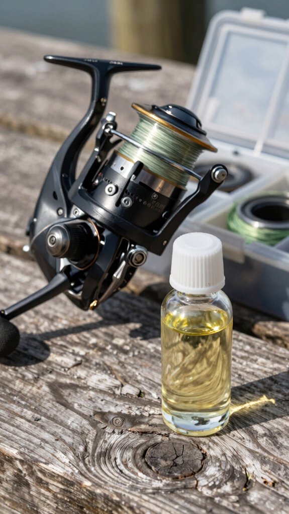 light synthetic oil sparingly