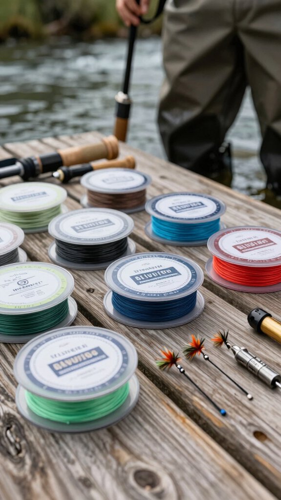 line sizes for trout