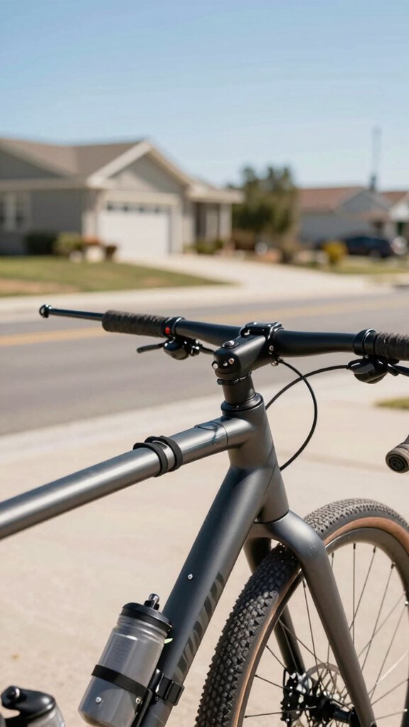 low frame triangle rearward mount