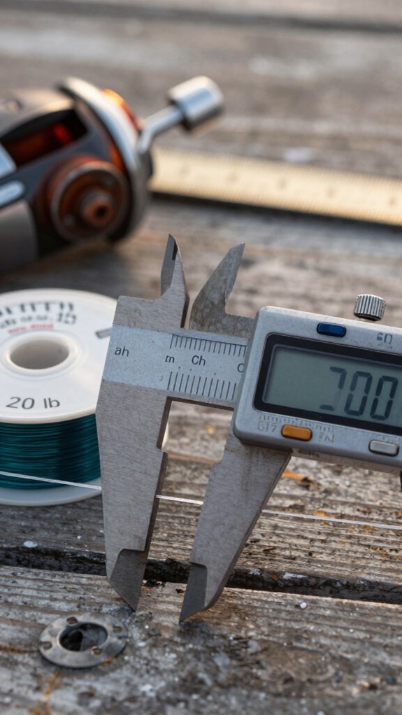 measure fishing line diameter