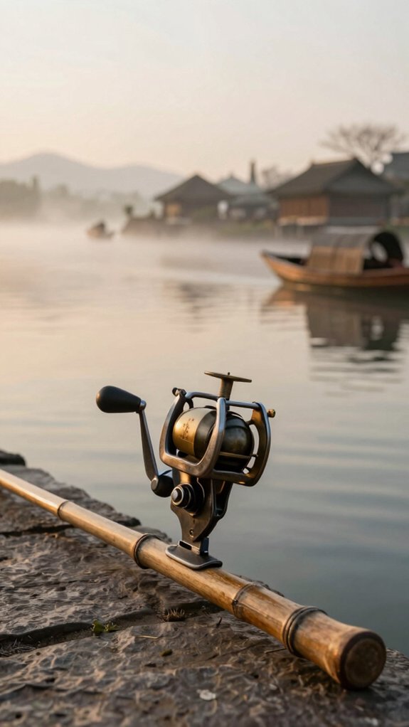 medieval china invented fishing reel