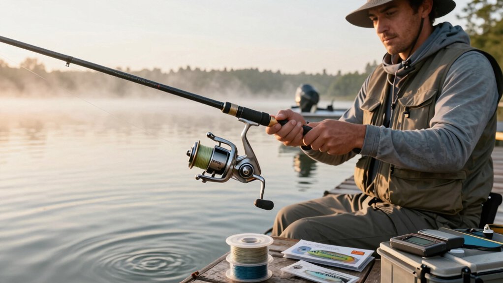 medium sized spinning reel