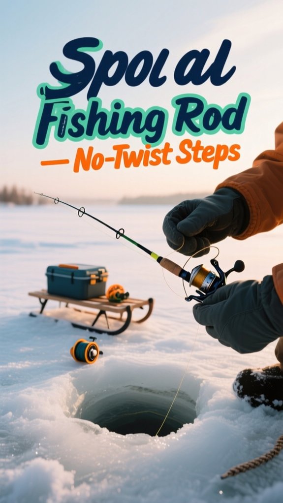 How To Spool An Ice Fishing Rod: No-Twist, Step-By-Step