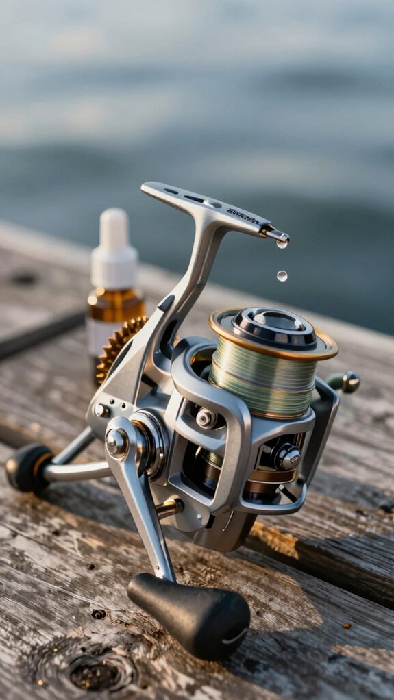 oil handle bail roller