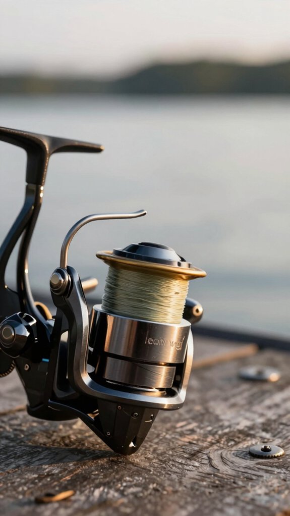 open face reel spooling technique