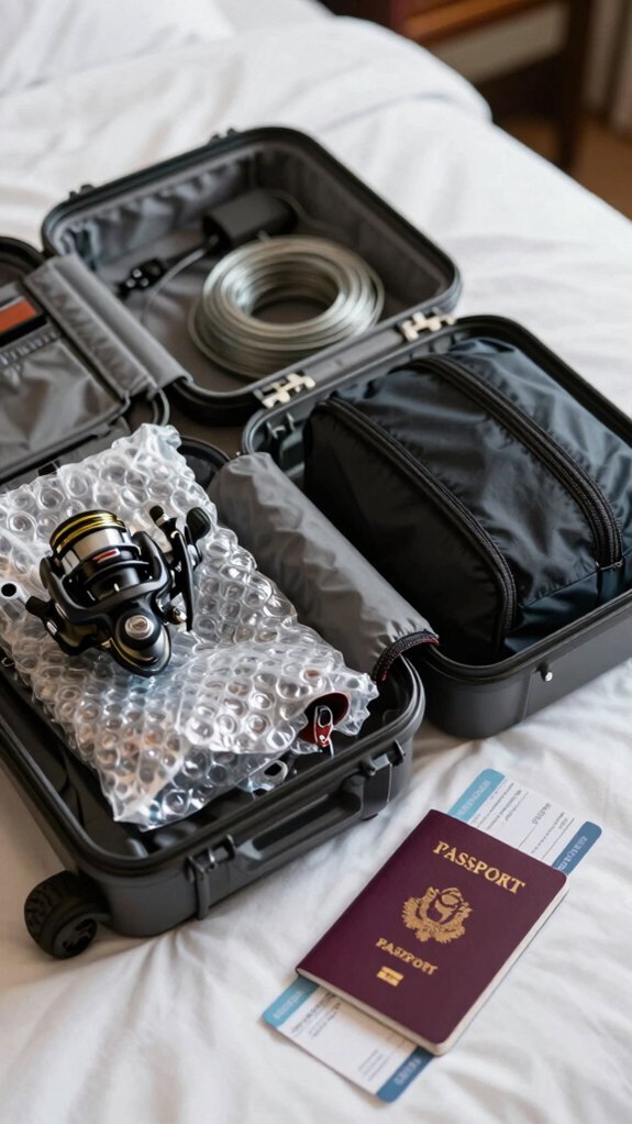 pack reels with protection