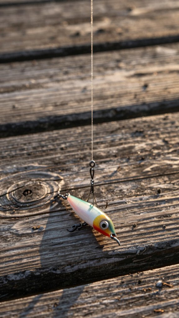 position split shot above hook