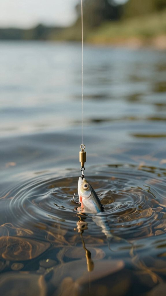 precise split shot placement distances