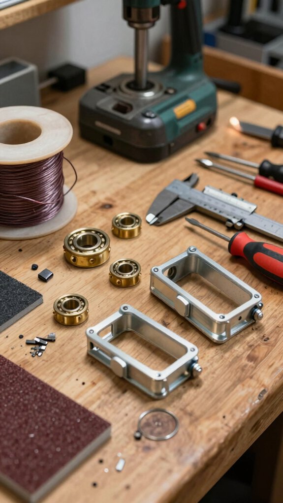 precision aluminum reel hardware