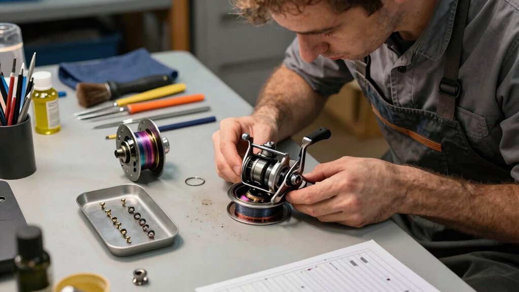 quick safe reel disassembly