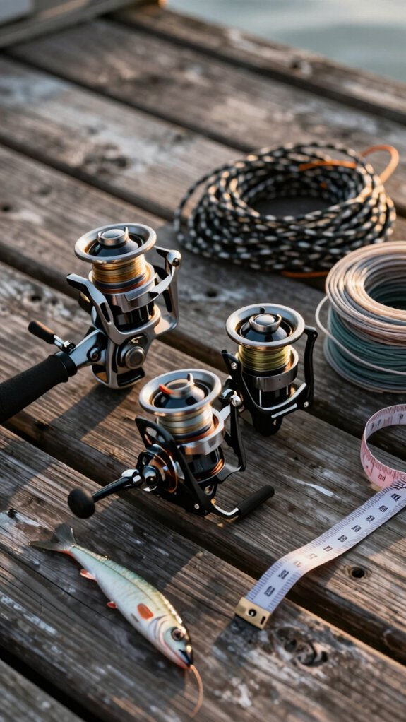 reel size indicates capacity