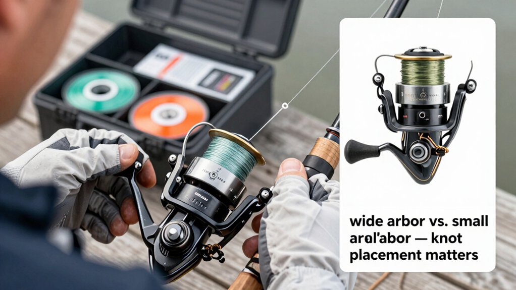 reel spool center hub