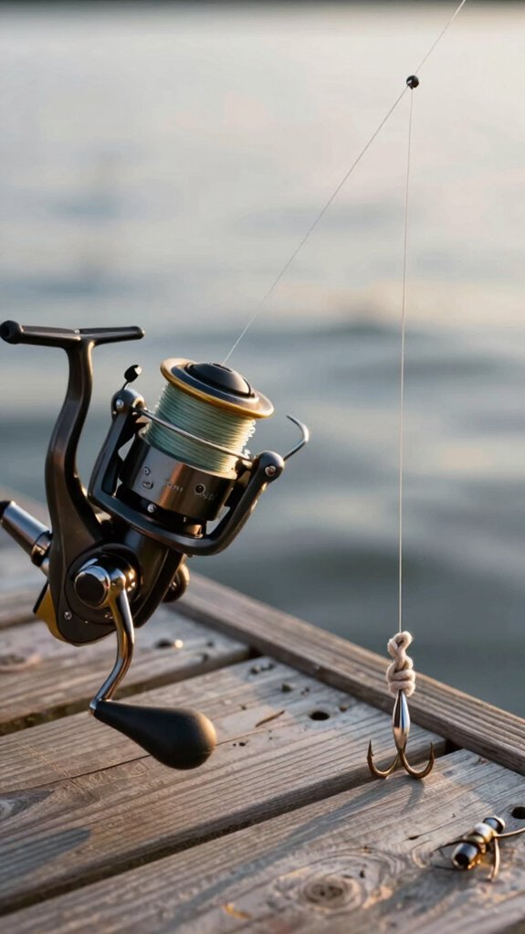 reel spool leader knot