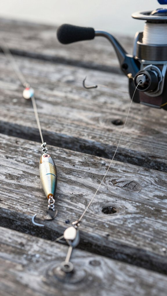 reel to tackle leader orientation