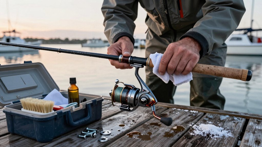 reels corrode from moisture