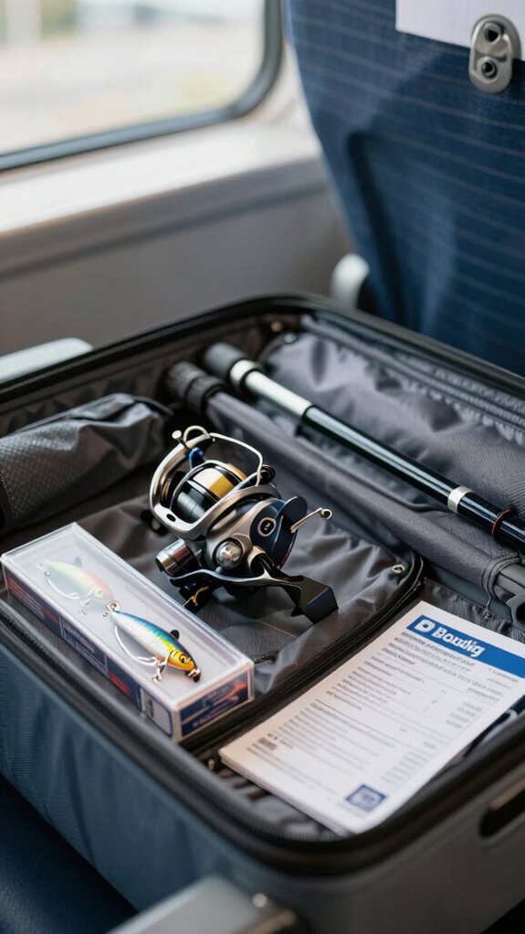 reels ok rods protected hooks checked