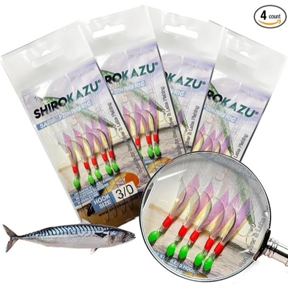 Reflective Mackerel Feather Lures for Freshwater & Saltwater
