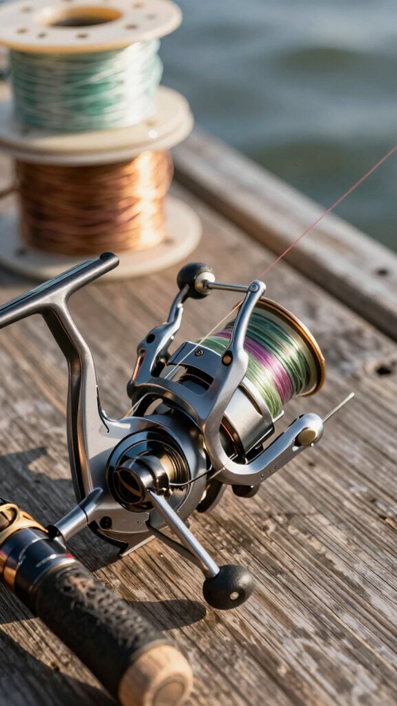 replace worn fishing line