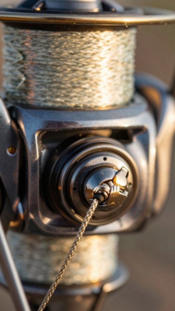 secure spool with arbor