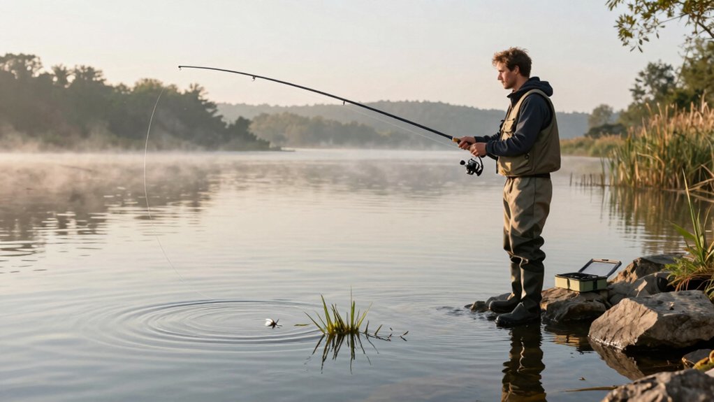 slow durable traditional casting rods