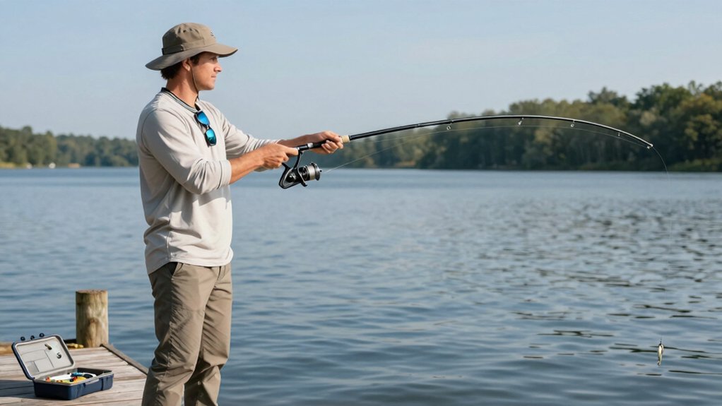 smooth spinning reel casting