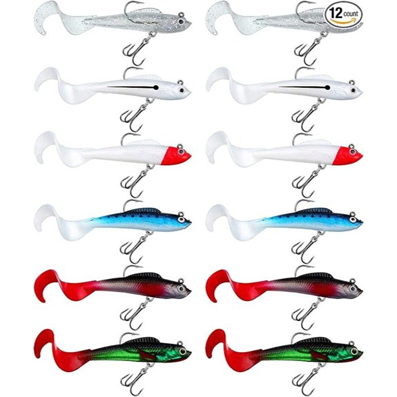 Fishing Lures Soft Plastic Tackle Kit