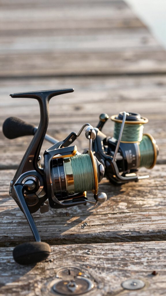 spool orientation controls casting