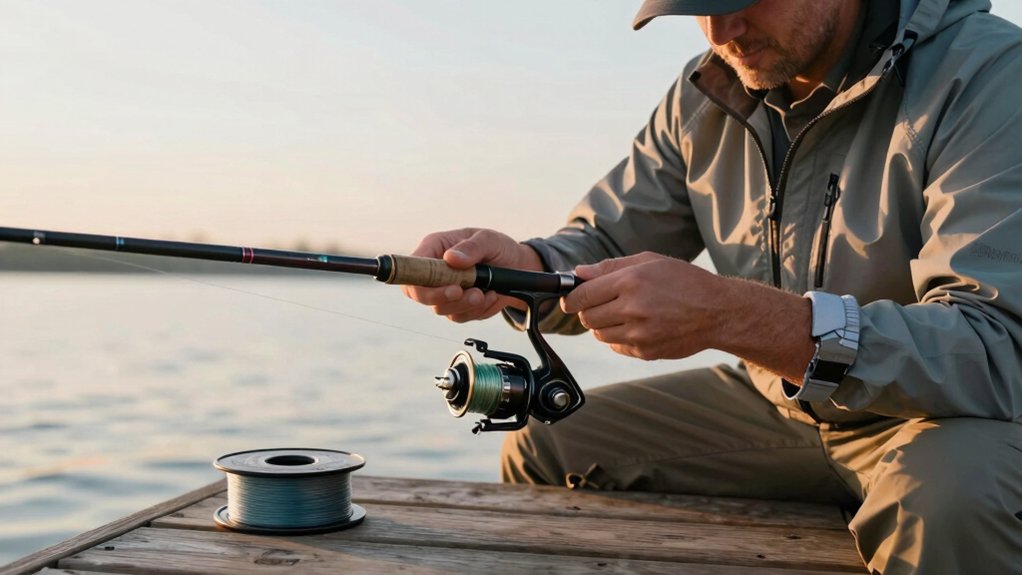 spooling open face reel quickly