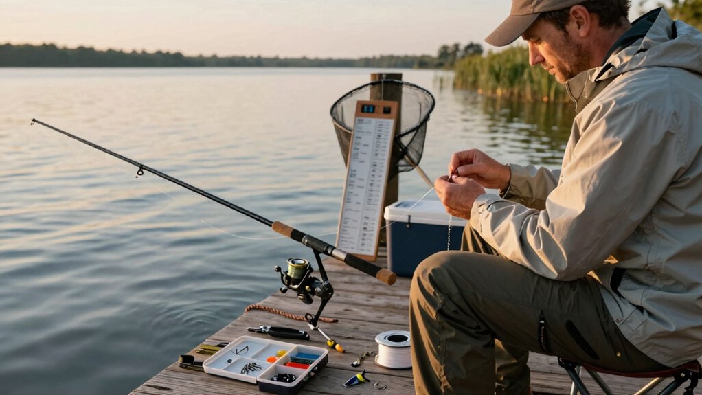 step by step fishing line setup