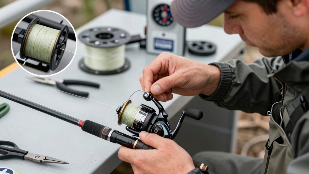tangle free fishing line setup