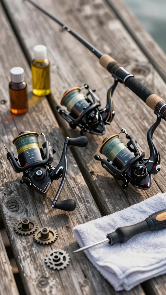 targeted lubrication for reels